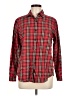 Evan Picone 100% Cotton Plaid Red Long Sleeve Button-Down Shirt Size 6 - photo 1