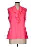 Ann Taylor Pink Sleeveless Blouse Size Lg Petite - photo 1