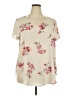 Torrid Ivory Short Sleeve Blouse Size 2X Plus (2) - photo 1