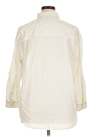 Gloria Vanderbilt 3/4 Sleeve Button-Down Shirt (view 2)