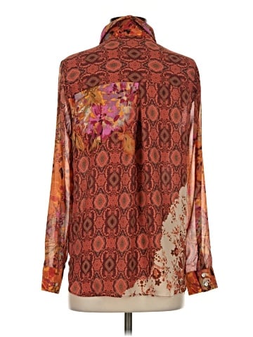 Rose + Olive Long Sleeve Blouse (view 2)