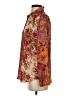 Rose + Olive 100% Polyester Paisley Brown Long Sleeve Blouse Size S - photo 5