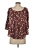Mi ami 100% Rayon Brown 3/4 Sleeve Blouse Size S - photo 2