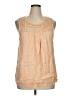 Lucky Brand Orange Sleeveless Blouse Size XL - photo 1