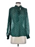 Maison d' Amelie Teal Long Sleeve Blouse Size XS - photo 1