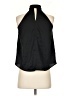 Ann Taylor LOFT 100% Polyester Black Sleeveless Blouse Size XS (petite) - photo 2