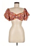 Wild Fable Orange Short Sleeve Blouse Size M - photo 1