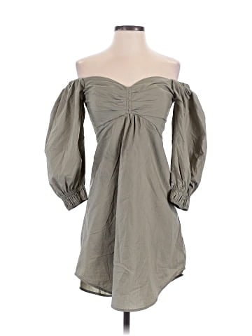 Olivaceous Casual Dress (view 1)