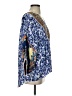 John Mark 100% Rayon Blue 3/4 Sleeve Blouse Size S - photo 4