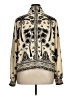 CAbi Print Ivory Long Sleeve Blouse Size XL - photo 2