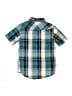 Helix Plaid Teal Short Sleeve Button-Down Shirt Size S (kids) - photo 2