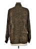 Liz Claiborne 100% Polyester Animal Print Brown Long Sleeve Blouse Size Med Petite - photo 2