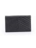 Saint Laurent Black Leather Cassandre Chain Wallet One size - photo 3
