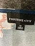 Fortune + Ivy Floral Black Blue Casual Dress Size 1X - photo 7