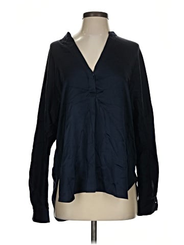 Vince. Long Sleeve Silk Top (view 1)