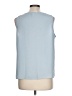 Nine West 100% Polyester Blue Sleeveless Blouse Size L - photo 2