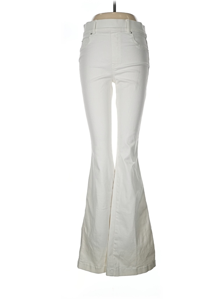 Pre-owned Spanx Jeans In Ivory