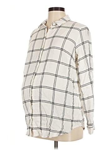 H&M Mama Long Sleeve Button-Down Shirt (view 1)