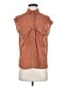 Tamara H. Brown Sleeveless Button-Down Shirt Size S - photo 1