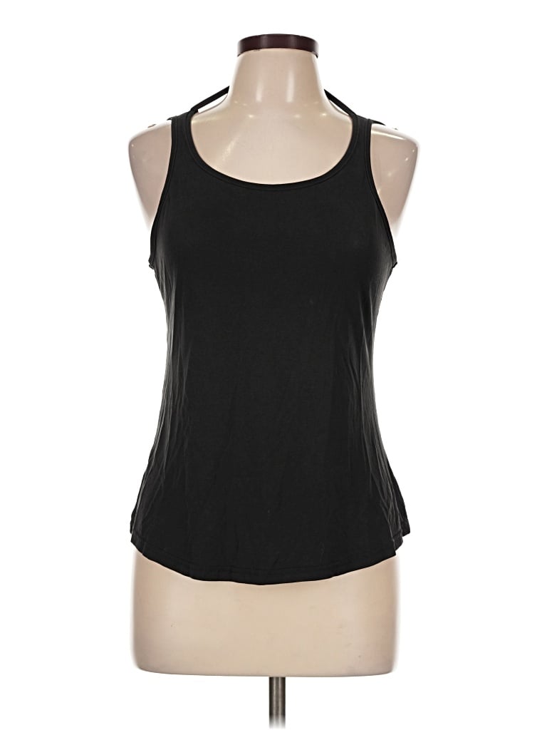 Pre-owned Unbranded Tank Top Black Halter Neckline Tops