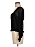 Express 100% Polyester Black Long Sleeve Blouse Size M - photo 5