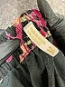 Unbranded Floral Black Casual Pants Size M - photo 7