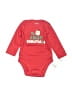 Carter's 100% Cotton Red Long Sleeve Onesie 0-3 MO / 3 MO - photo 1
