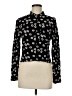Forever 21 Floral Black Long Sleeve Blouse Size M - photo 1