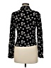 Forever 21 Floral Black Long Sleeve Blouse Size M - photo 2