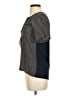 Weekend Max Mara Houndstooth Black Blue Short Sleeve Blouse Size XS - photo 5