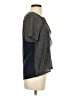 Weekend Max Mara Houndstooth Black Blue Short Sleeve Blouse Size XS - photo 4