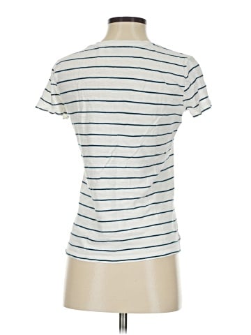 Madewell Whisper Cotton V-Neck Pocket Tee in Jarvis Stripe (view 2)