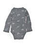 Carter's 100% Cotton Gray Long Sleeve Onesie Size Newborn - photo 2