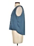 Veronica Beard 100% Polyester Blue Sleeveless Blouse Size 4 - photo 5