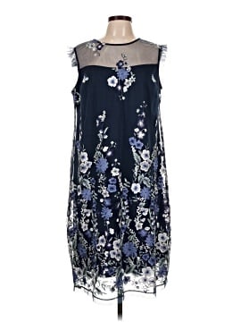 blue and white flower dress Sail to Sable Flutter Sleeve Eyelet Midi Dress