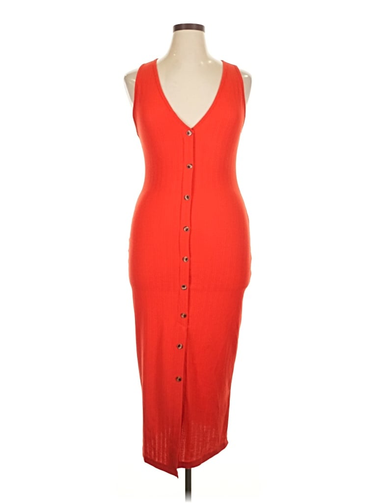 Pre-owned Shein Casual Dress In Orange