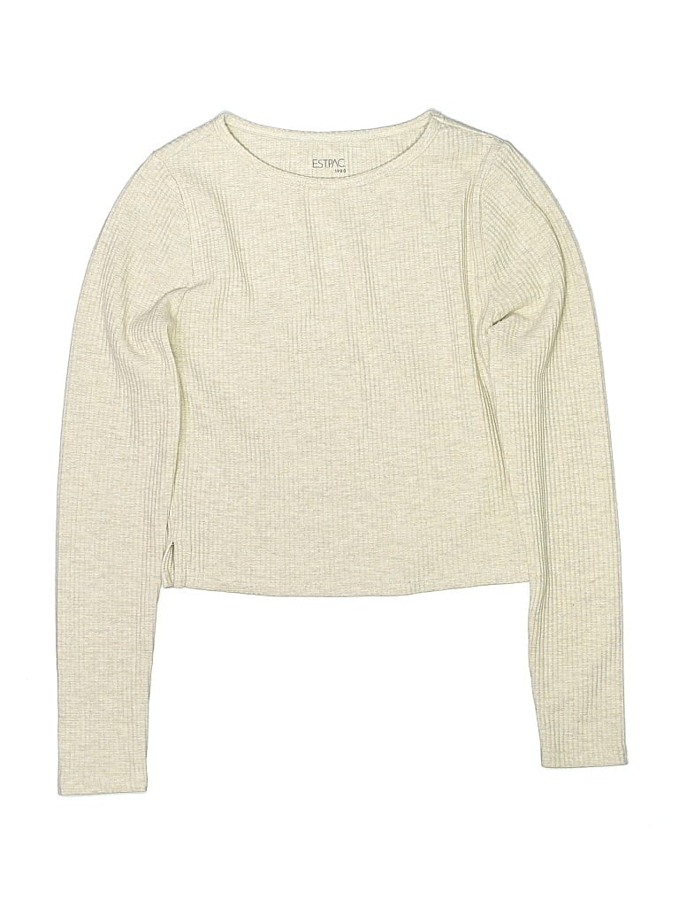 Pre-owned Pacsun Kids' Long Sleeve T-shirt In Ivory