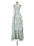 Unbranded 100% Polyester Green Cocktail Dress Size 0 - photo 1