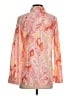 Talbots Paisley Orange Long Sleeve Blouse Size S - photo 2