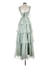 Unbranded 100% Polyester Green Cocktail Dress Size 0 - photo 2