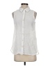 L.L.Bean White Sleeveless Button-Down Shirt Size S - photo 1