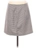 Unbranded 100% Polyester Houndstooth Gray Brown Casual Skirt Size 5 - photo 1