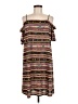 Double D Ranch 100% Polyester Print Brown Casual Dress Size M - photo 1