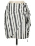 Intermix Stripes Gray Casual Skirt Size P (petite) - photo 1