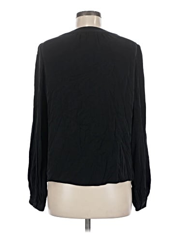 Milly Long Sleeve Silk Top (view 2)