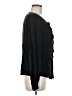 Milly Black Long Sleeve Silk Top Size 6 - photo 4
