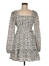 Missguided 100% Polyester Polka Dots Ivory Casual Dress Size 8 - photo 1
