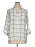 Fortune + Ivy 100% Polyester Plaid Ivory 3/4 Sleeve Blouse Size XL - photo 1