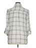 Fortune + Ivy 100% Polyester Plaid Ivory 3/4 Sleeve Blouse Size XL - photo 2