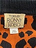 Torn by Ronny Kobo Animal Print Orange Track Jacket Size L - photo 6